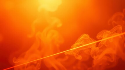 Aufkleber - Orange Abstract With Laser Beam