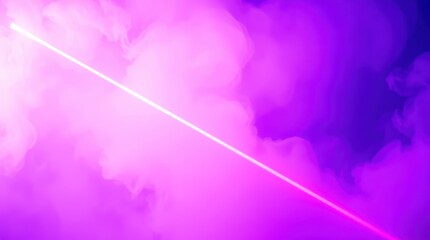 Aufkleber - Neon Beam Cutting Through Purple Clouds