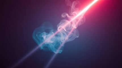 Aufkleber - Neon Laser Beams Through Vapor