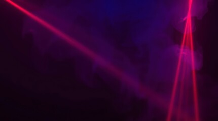 Aufkleber - Red Laser Beams in Purple Fog