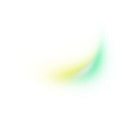 Poster - Yellow blue green color glowing vibrant gradient shape transparent background
