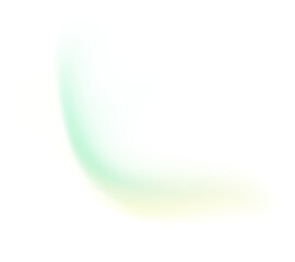 Poster - Yellow blue green color glowing vibrant gradient shape transparent background