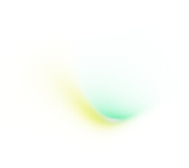 Poster - Yellow blue green color glowing vibrant gradient shape transparent background
