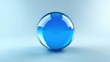 3d blue sphere
