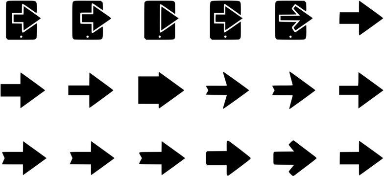 Full screen vector black icons. Set of full screen and exit full screen icon. Arrow mark icons. Scalability icons in flat style for web site, UI, mobile app. Vector illustration