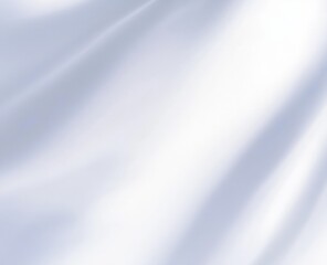 Poster - Smooth, flowing white silk fabric showing soft folds and gentle light reflections.
