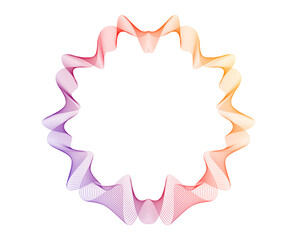 Fototapete - Design elements. Wave of many glittering lines. Abstract vertical glow wavy stripes. Abstract Gradient Wave Background for Organic Skincare, Cosmetics Packaging, and Natural Beauty Product Branding