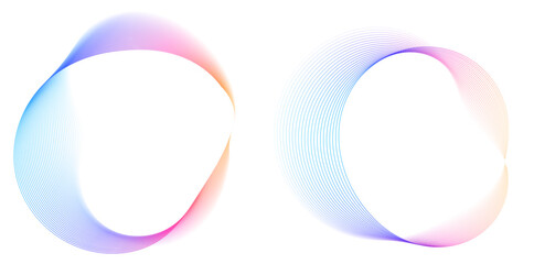 Fototapete - Design Element Wave Lines Guilloche curve line Background circle for Pattern branding Frame border certificates, diplomas Cosmetics,Welness,Jewerly, protective document layers. Simbol, object