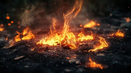 Fototapete - graphics no fire