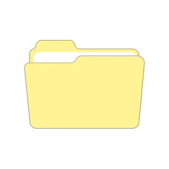 Poster - yellow folder icon