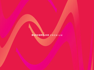 Poster - This modern abstract background features dynamic shades of bright red to orange and magenta, with curved and sharp shapes that create a sense of speed and energy, ideal for digital backdrops, product 