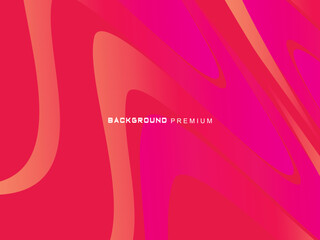 Poster - This modern abstract background features dynamic shades of bright red to orange and magenta, with curved and sharp shapes that create a sense of speed and energy, ideal for digital backdrops, product 