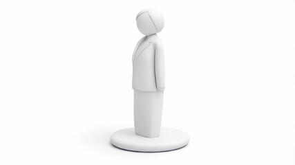 Poster - Simple 3D Business Person Icon Animation