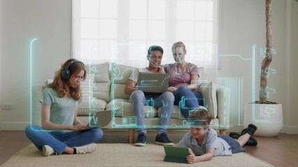 Smart home automation interface control with futuristic innovation system