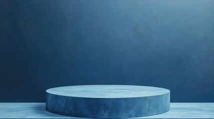 Fototapete - photorealistic blue platform
