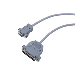 vga computer cable isloated image for commercial se