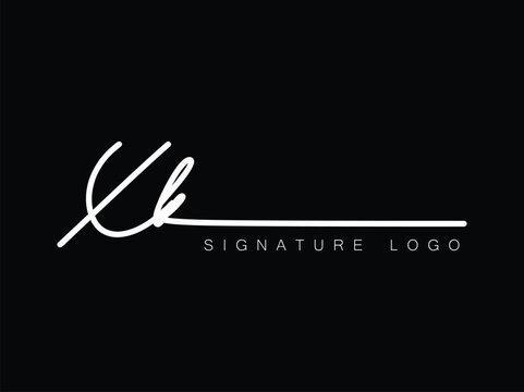 XK Handwritten initial letter, XK simple signature vector XK logo , XK beauty logo , XK photography letter logo design.