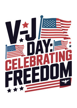 Typography T-Shirt Design On Vj Day Quote