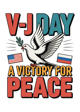 Minimalist Vj Day Quote Typography T-Shirt Design