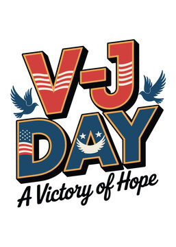 Minimalist Vj Day Quote Typography T-Shirt Design