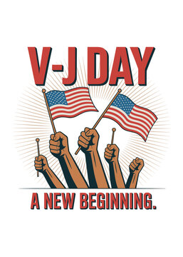 Vj Day Typography Quote T-Shirt Design
