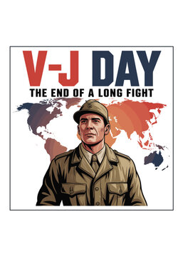 Minimalist Vj Day Quote Typography T-Shirt Design