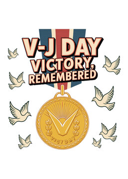 Minimalist Vj Day Quote Typography T-Shirt Design