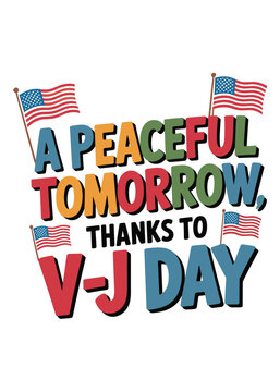 Minimalist Vj Day Quote Typography T-Shirt Design