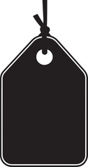 Fototapete - Price Label icon clean simple silhouette black vector illustration