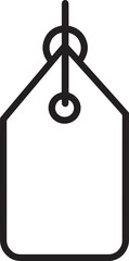 Fototapete - Price Label icon clean simple outline black vector illustration