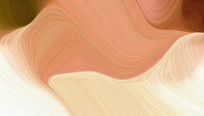 Poster - Abstract Composition Of Layered Sandstone Bands with Swirling Movement in Warm Desert Tones