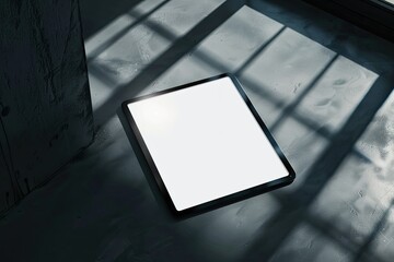 Fototapete - Vibrant Picture of Realistic Color Tablet Mock Up