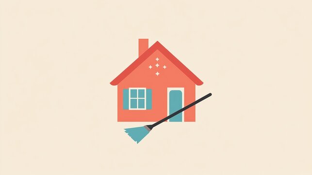 creative logo of a cleaning.