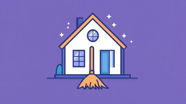 creative logo of a cleaning.