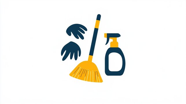 creative logo of a cleaning.