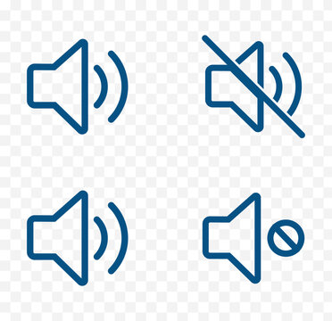 Volume icon vector. Audio speaker volume icon. Speaker icon set.  Modern and Minimalist Speaker Icons Set . 