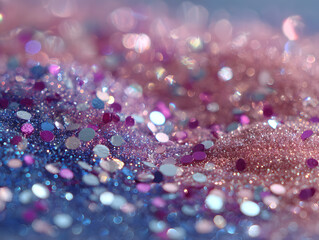 Poster - Abstract Glitter Background In Pink Purple And Blue Colors