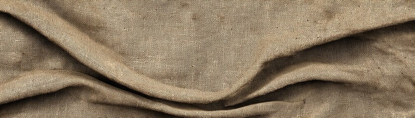 Wall Mural - Closeup of tan fabric, detailed texture, woven pattern, and subtle color variations for design inspiration