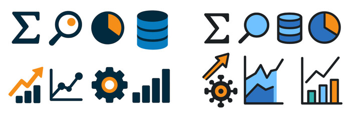 Poster - Visual representation of data analysis tools and metrics for effective business strategies and insights