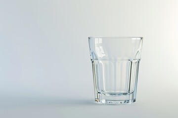 Fototapete - Detailed Picture of Empty Glass Isolated with White Background