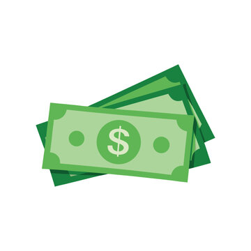 Dollar banknotes isolate 