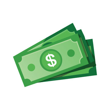 Dollar banknotes isolate 