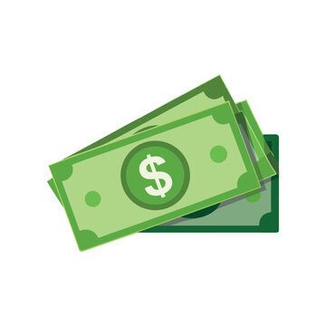 Dollar banknotes isolate 
