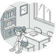 © Alex - Frowning girl in school setting, great for youth mental health awareness, anti-bullying promotions, or educational campaigns.