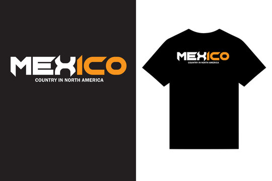 Mexico Typography T Shirt Design Vector, New York Typography T Shirt Design Vector, California Typography T Shirt Design Vector, Unique, Modern T Shirt Design.