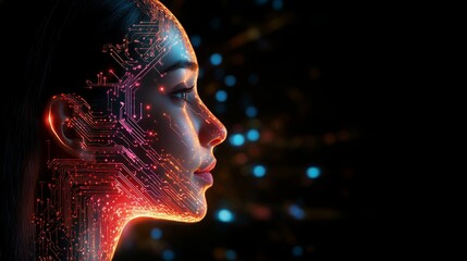 Poster - Profile of a woman