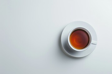 Fototapete - Clear Pixel Image of a Cup of Tea Isolated on White Background