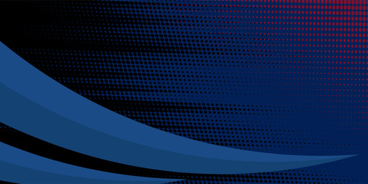 Vector blue line background curve element with black space for text and message design, overlapping layers