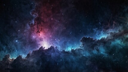 Wall Mural - Space nebula and galaxy