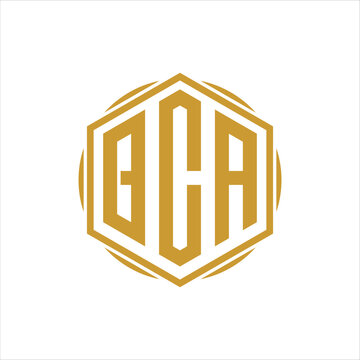 BCA three letter logo design template